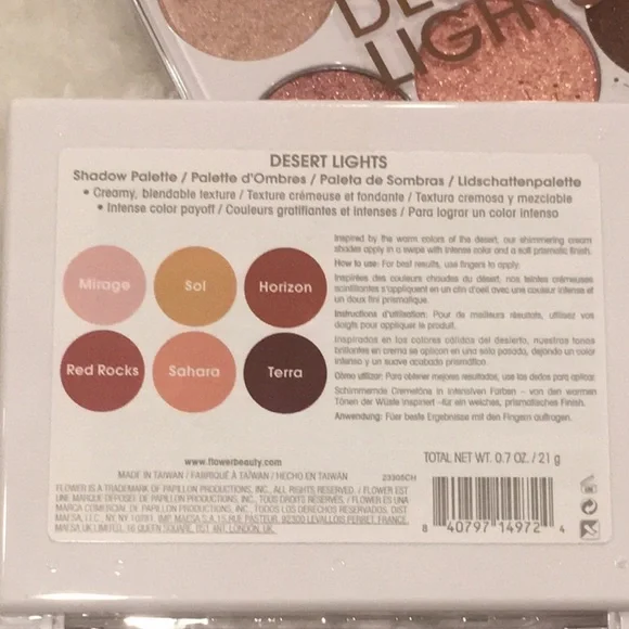Flower Beauty Desert Lights Eyeshadow Palette - Picture 9 of 10